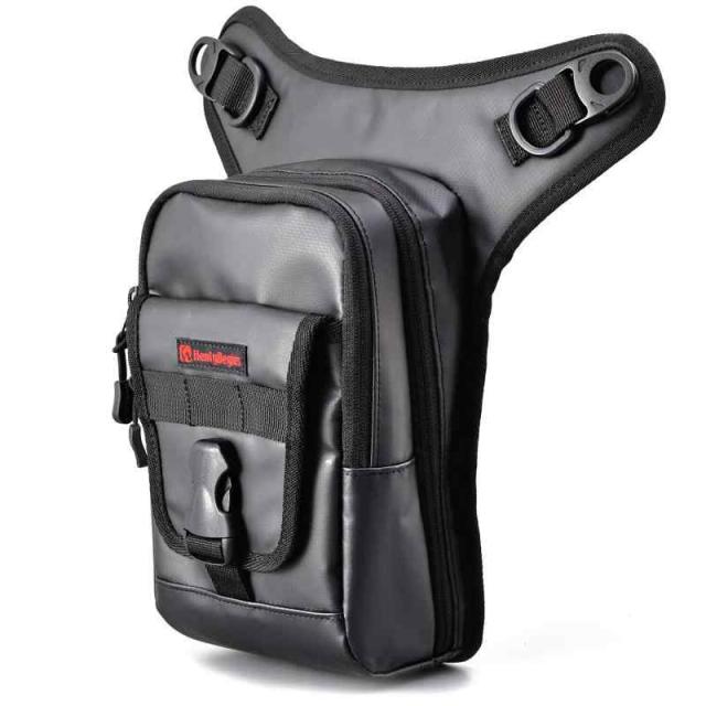 ヘンリービギンズ(Henly Begins) デイトナ バイク用 レッグバッグ 1.5L ターポリン ペットボトル収納可 3室構造 ホルスターバッグ3 DH-730 ブラック 98660の通販は