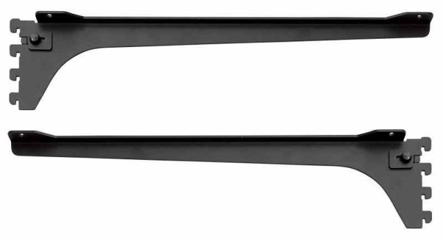 ウッドワン カナモノ フツウノ ブラック 棚板奥行450mm用ブラケット 左右セット MKTTBS-2G-Kの通販は