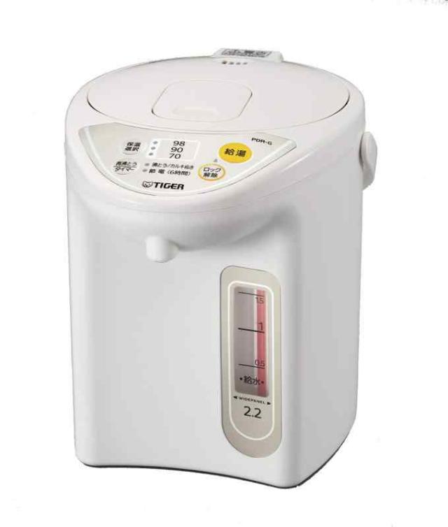 タイガー魔法瓶(TIGER) マイコン電気ポット 保温機能 節電タイマー 2.2L アーバンホワイト PDR-G220-WUの通販は