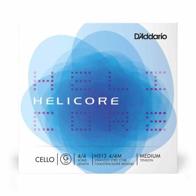 DAddario ダダリオ チェロ弦 H513 4/4M Helicore Cello Strings/G-tungsten Silver 【国内正規品】の通販は