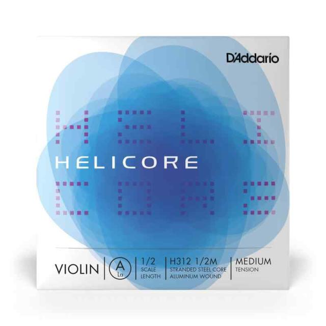 DAddario ダダリオ バイオリン用 バラ弦 Helicore A線 H312 1/2M Medium Tension 【国内正規品】