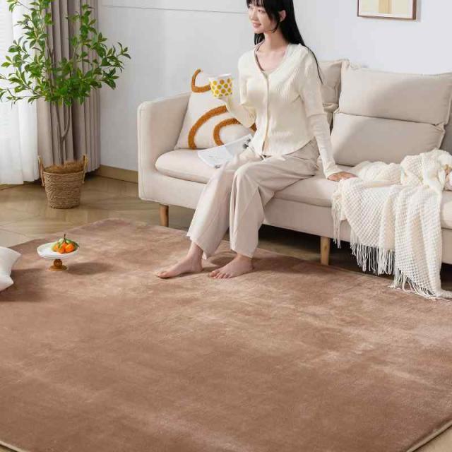 Keusnix 極厚25mm低反発ラグ カーペット 厚手 ラグマット 滑り止め付 防音 絨毯 抗菌・防ダニ加工 オールシーズン ふわっと手触り 床暖房・ホットカーペット対応 (135×185cm, モカ) 5,449円