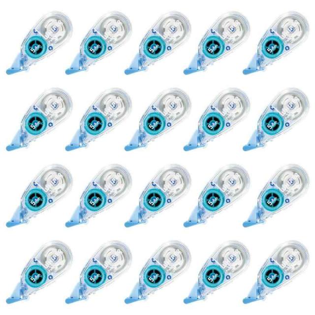 プラス 修正テープ ホワイパープチ 5mm WH-815 ブルー 20個 49-252×20