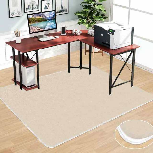 チェアマット カーペット 床保護マットデスク下 JAYFAN 椅子 マット100*140cm ゲーミングチェアマット 床マット大型 防音 洗える デスクマット 傷防止マット 吸音 床傷防止 キズ防止 凹み防止 床暖房対応 滑り止め 厚さ 4 mm (100の通販は