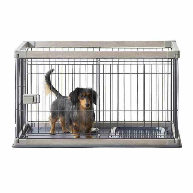 アイリスオーヤマ 犬 組み立て簡単 サークル ウッディサークル ロータイプ アッシュグレー 小型犬用 幅97.5×奥行66.5×高さ55.5cm PWSR-960LVの通販は