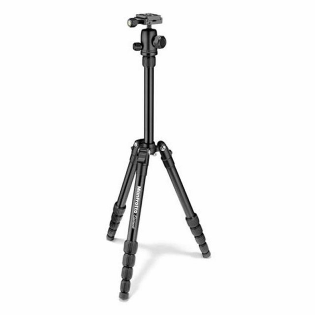 Manfrotto Element トラベル三脚 (ブラック 耐荷重 4kg アルミ三脚)