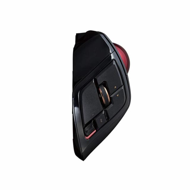 エレコム トラックボールマウス/人差指/8ボタン/有線/無線/Bluetooth/ブラック