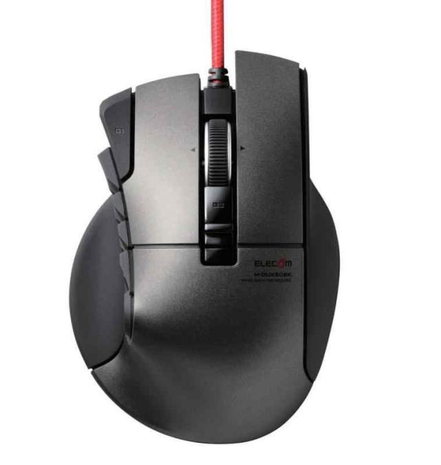 エレコム USB ゲーミングマウス 【DUX】 有線 14ボタン 3500dpi ハードウェアマクロ対応 M-DUX50BKの通販は