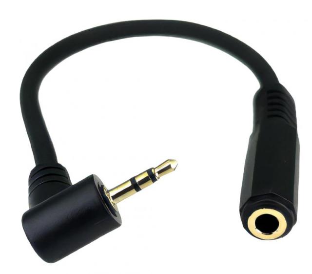 オーディオ変換ケーブル(3.5mmステレオ → 2.5mmステレオ)0.1m