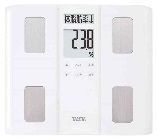 タニタ 体重計 体組成計【50g単位で測定可能/細かい変化も直ぐに分かる/スマホ必要無し】体脂肪率/内臓脂肪レベル/筋肉量/基礎代謝量/体内年齢/推定骨量/BMI/立掛け収納OK/乗るピタ ヘルスメーター BC-315 (ホワイト)