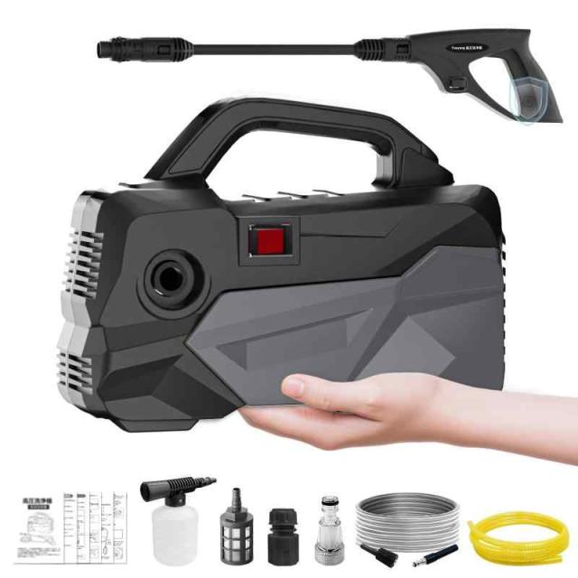 高圧洗浄機 A4用紙サイズ 超軽量2.85kg 12MPa ミニ高圧洗車機 小型 高圧洗浄機【A4用紙サイズ・超軽量2.85kg・2025年新登場】12MPa ミニ