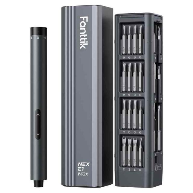 Fanttik E1 Max 電動精密ドライバー 50種類ビット付属 マグネット収納