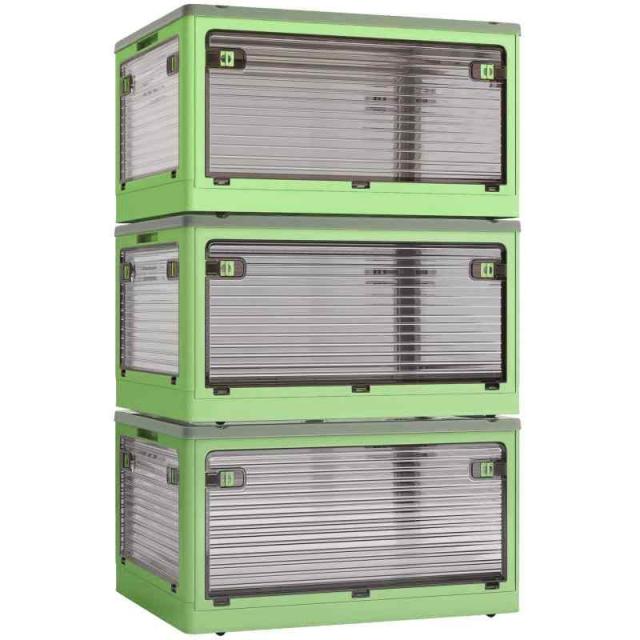 X XUNTAO【新昇級 収納ボックス 折りたたみ】蓋付き 積み重ね 全方向から取り出せる 収納ケース 衣類 布団 おもちゃ 小物 収納 折り畳み コンテナ ボックス 大型 プラスチック キャスター付き おしゃれ 組立簡単 多機能 防塵 防カビ 防湿 無臭の通販は 7,393円