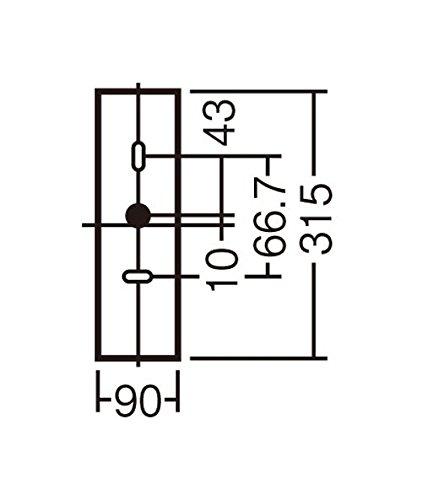 パナソニック(Panasonic) LED ポーチライト 壁直付型 40形 電球色 LGWC80441LE1_2