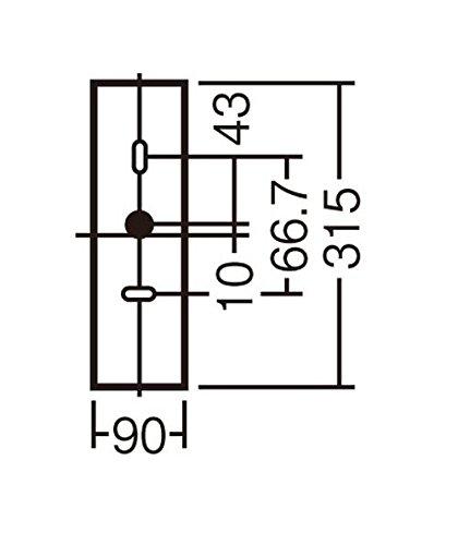 パナソニック(Panasonic) LED ポーチライト 壁直付型 40形 電球色 LGWC80405LE1_2