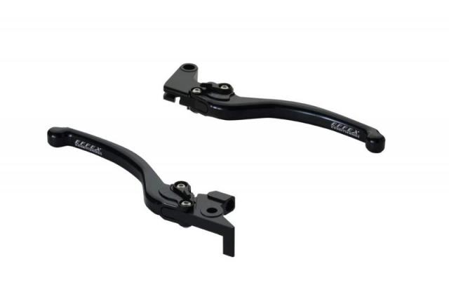 エフェックス(EFFEX) スムースフィットレバー MT-09、MT-07、FZ1 FAZER、FZ1、FZ6/FZ6-N、FZ6-S/FAZER、XJ6 DIVERSION、FZ8 ブラック 左右セット(ブレーキ/クラッチレバーセット) EAL011K
