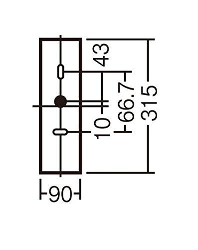パナソニック(Panasonic) LED ポーチライト 壁直付型 40形 電球色 LGWC81446LE1_2