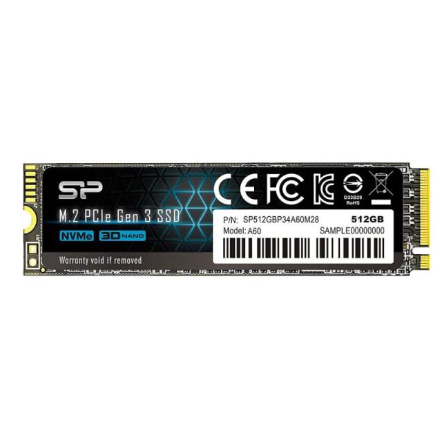 シリコンパワー SSD NVMe (512GB, PCIe3.0 スタンダード)