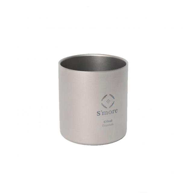 Smore(スモア) Titanium cup double 二重構造 チタンカップ (450ml)