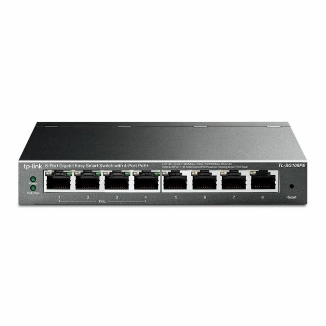 TP-Link スイッチングハブ PoE ギガ8ポート PoE オートMDI/MDI-X 5年 TL-SG108PEの通販は