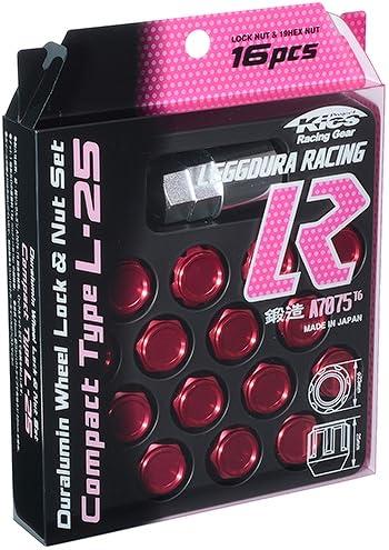 KYO-EI(協永産業) LEGGDURA RACING ショート M12×P1.5 レッド KIL16R