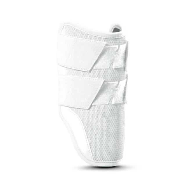 EVOSHIELD(エボシールド) 高校野球対応モデル カスタムフィット 野球 プロテクティブギア エルボーガード 右打者左打者兼用 シングルストラップ ダブルストラップ (ホワイト, ONESIZE大人用)