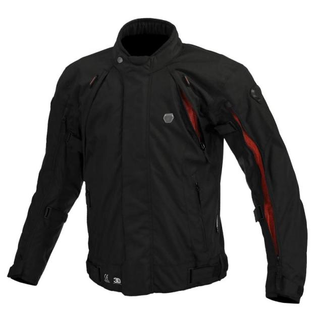 [KOMINE] バイク用ジャケット 07-5994 メンズ ブラックレッド XL