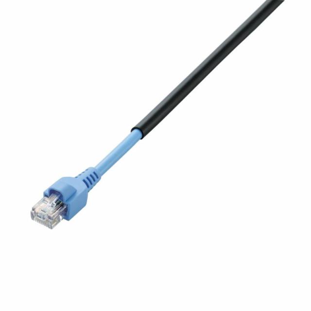 エレコム LANケーブル 30m 爪折れ防止保護カバー 屋外対応 CAT5e ブラック LD-VAPFR/BK30
