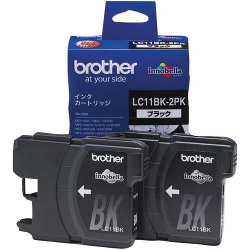 LC11BK-2PK ブラック 4本セット（2本入×2箱セット） ブラザー 純正 インク 112の通販は