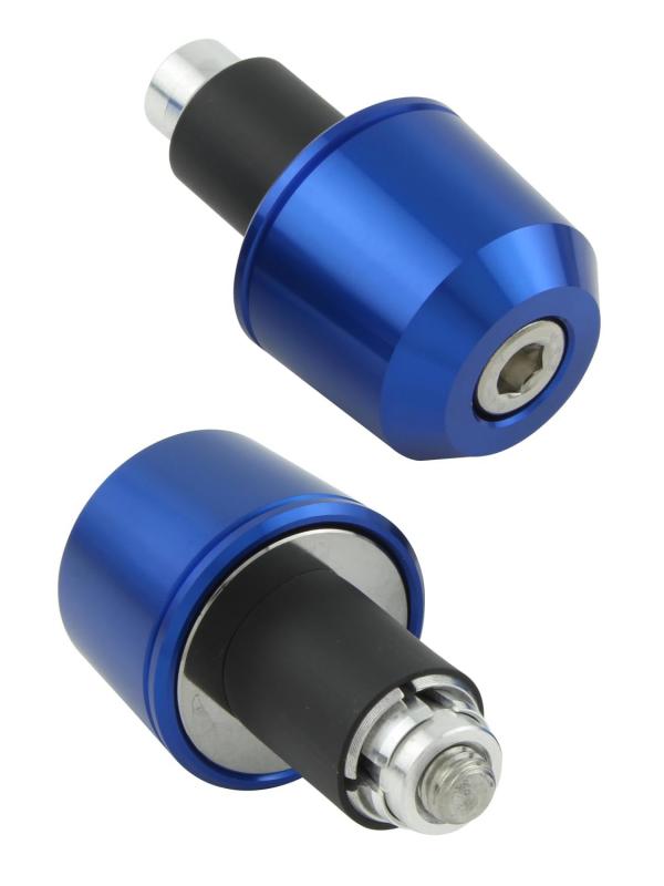 ポッシュ(POSH) バイク用品 ハンドルバーエンド ミドルウェイトバーエンド ユニバーサル ハンドル内径14-19mm対応 (ブルー)