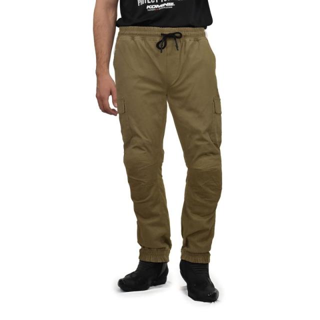 コミネ(KOMINE) バイク用 パンツ PK-753 プロテクトコットンジョガーパンツ Beige 2XL