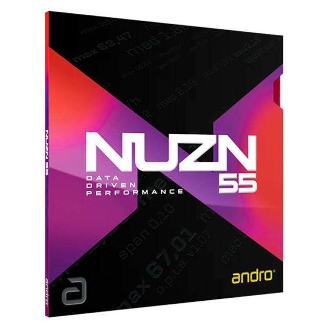 andro(アンドロ) 卓球 ラバー テンション系 裏ソフトラバー スピン スピード NUZN 55 ニューゾーン 55 110021102 (アカ, MAX)