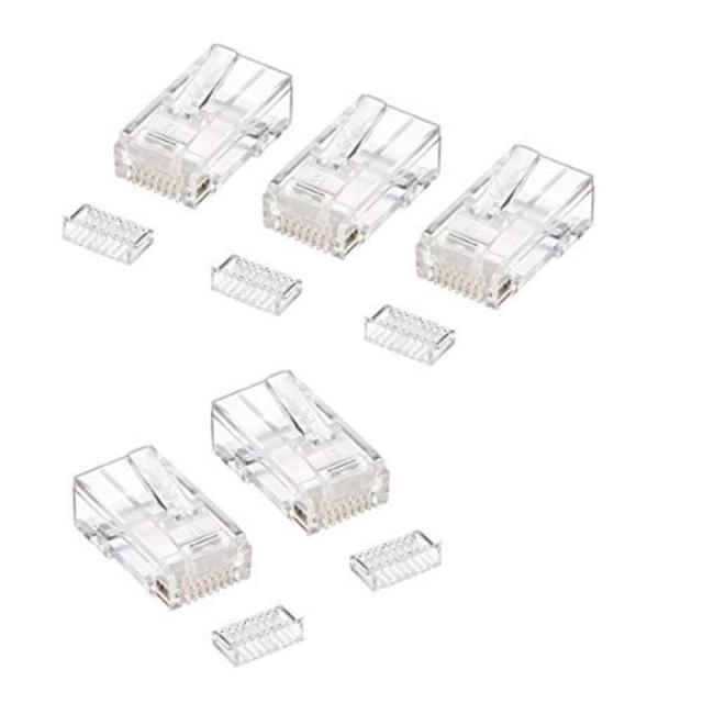 サンワサプライ RJ-45コネクタ(単線用) 100個入り ADT-RJ45-100SN