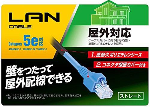 エレコム LANケーブル 30m 爪折れ防止保護カバー 屋外対応 CAT5e ブラック LD-VAPFR/BK30_2