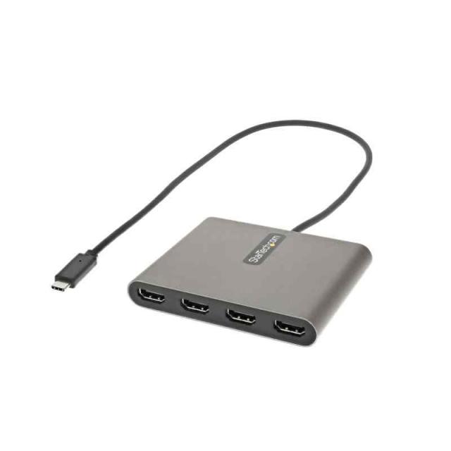 StarTech.com USB-C接続クアッドHDMIディスプレイ変換アダプタ／USB-C - HDMI 4出力コンバータ／1080p 60Hz／USB Type-C接続／HDMI増設アダプタ／Windowsのみ対応 USBC2HD4