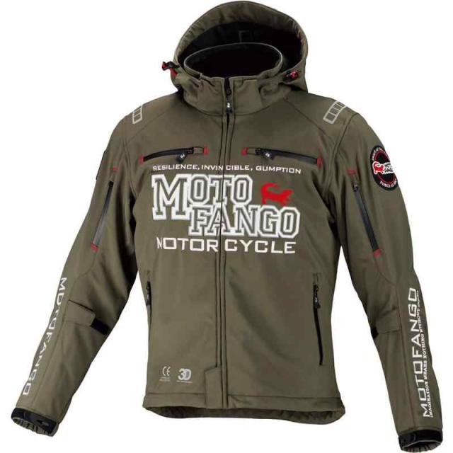 コミネ(KOMINE) 自動二輪車用 上衣 ソフトシェルウインターパーカ Deep Olive M MJ-005 1200 秋冬春向け 防寒 CE標準尺度 伸ばすこと原料品 防風 プロテクター
