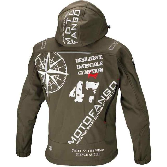 コミネ(KOMINE) 自動二輪車用 上衣 ソフトシェルウインターパーカ Deep Olive M MJ-005 1200 秋冬春向け 防寒 CE標準尺度 伸ばすこと原料品 防風 プロテクター