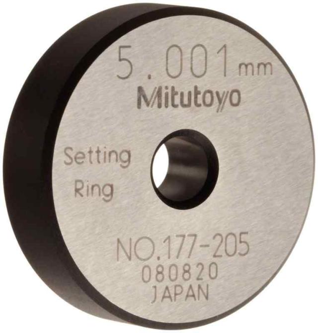 ミツトヨ 鋼製リングゲージ/5mm 177-205