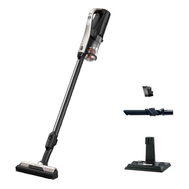 日立 掃除機コードレス スティッククリーナー 軽量 1.1Kg 自走式 LEDライト PV-BL3J ラクかるスティック 日本製 シャンパンゴールド ハンディクリーナー スタンド付き