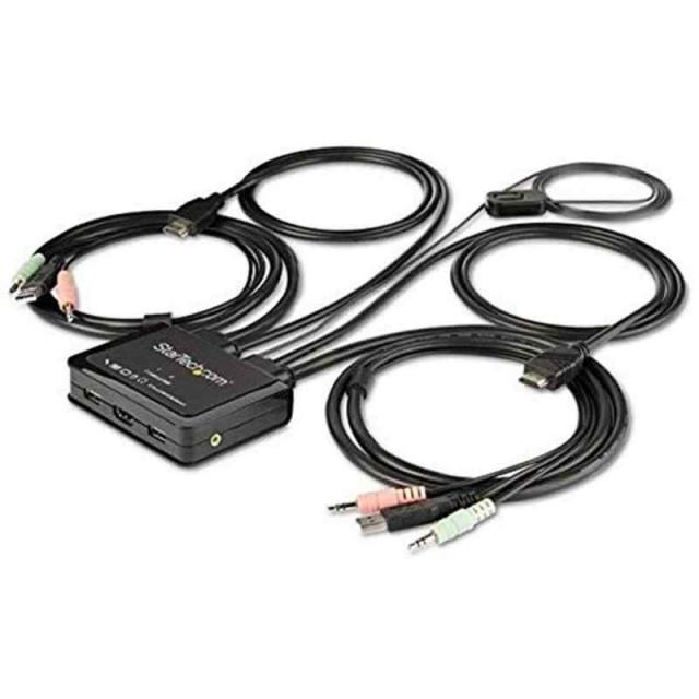 ケーブル付きHDMIデスクトップKVMS。 (2ポート, [ビデオ入力] [1]:HDMI | [2]:HDMI)