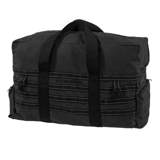 コミネ(KOMINE) バイク用 SA-251 キャンピングキャンバスシートバッグ 65L Olive Free (ブラック, Free Size)