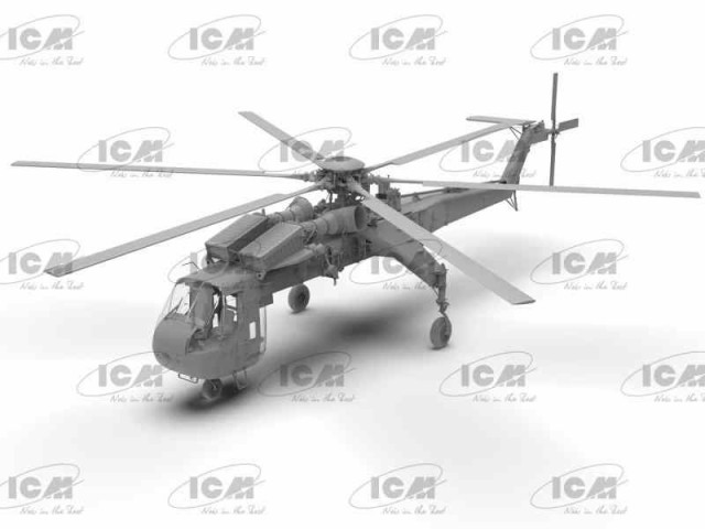 ICM 1/35 アメリカ陸軍 重輸送ヘリコプター シコルスキー CH-54A タルヘ プラモデル 53054