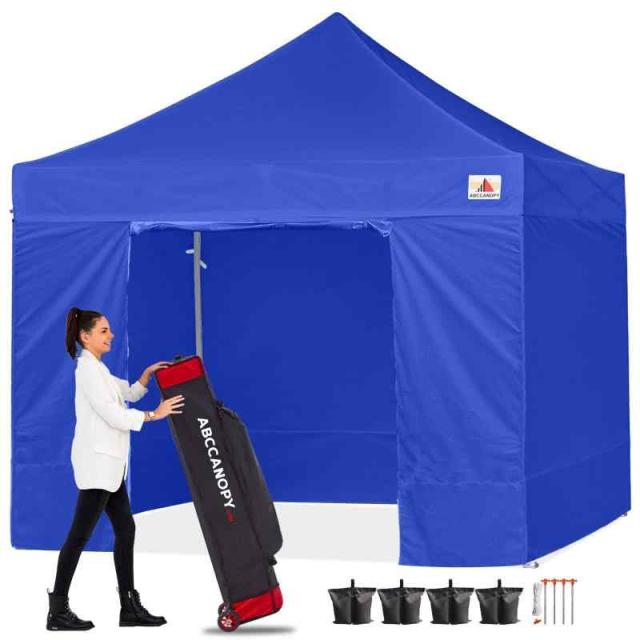 ABCCANOPY タープテント 3mx3m 2.5mx2.5m 横幕4枚 大型テント 6-8人用 タープ テント 日除け タープ 遮光 遮熱 ワンタッチテント てんと テントタープ 3段階調節 丈夫 スチールフレーム 防災 テント イベントテント アウト