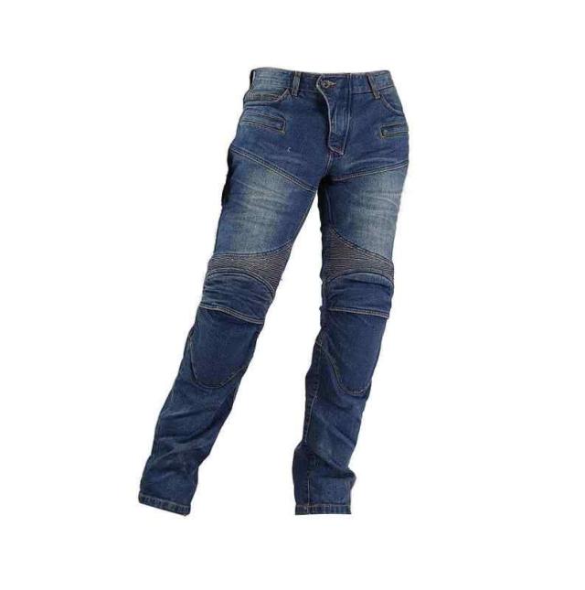 コミネ(KOMINE) バイク用 パンツ スーパーフィットKVデニムジーンズ One Wash Blue XL PK-718 春夏秋向け プロテクター CE規格 ストレッチ素材