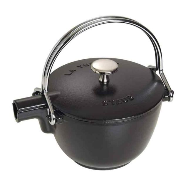 staub ラウンドティーポット ブラック 40509-421(1650023)