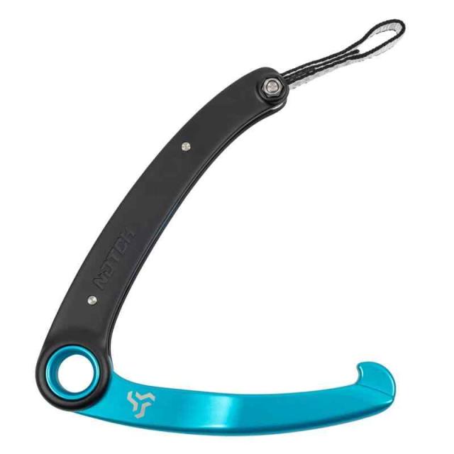 ノッチグラップルワークポジショニングデバイス、アルミニウムステンレススチールとポリエステルテザー、長さ11.4インチ、WLL 365ポンド、ブラック&ティール(99803)