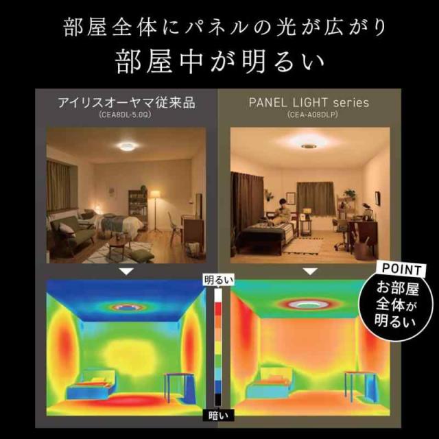 アイリスオーヤマ LEDシーリングライト パネルライト 8畳 間接照明 おしゃれ 天井・壁が明るい 目に優しい光 暮らしを変える上質な