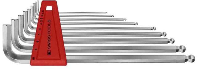 ピービースイスツールズ(PB Swiss Tools) 212LH-10 ボール付ロング六角レンチセット(パックナシ 212LH-10