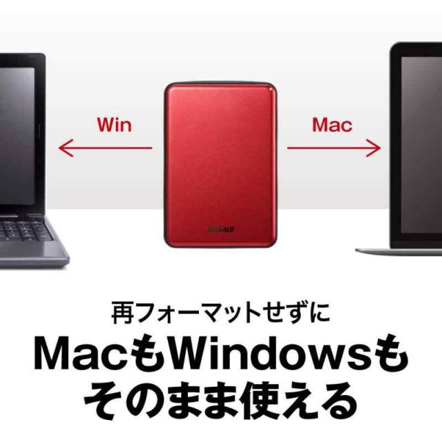 バッファロー HD-PUS2.0U3-SVD USB3.1（Gen.1）対応 アルミ素材&薄型