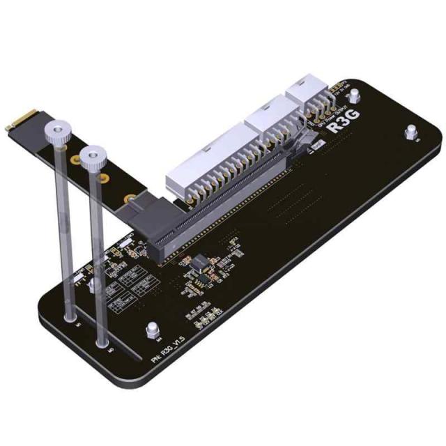 JMT M.2 MキーNVMe外部グラフィックスカードスタンドブラケット64 GbsフルスピードPCIe 4.0 x4ライザーケーブルR43SGのアップグレード版上のグラフィックスカード1660のため (50センチメートルK 43 SG)